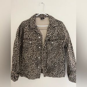 BDG Urban Outfitters Apparel | Leopard Denim Jacket | Color: Leopard | Size: S